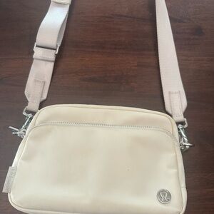 Lululemon Cream Crossbody Bag